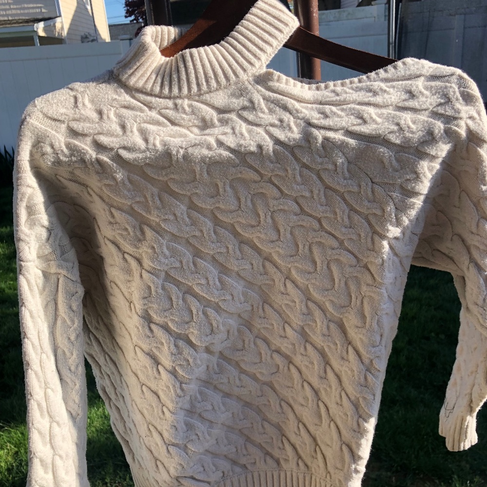 Cold shoulder sweater